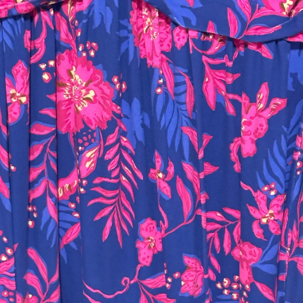 LILLY PULITZER SIZE X-LARGE LORALEI SKIRTED ROMPER NEVER ENDING SUMMER - Picture 3 of 8